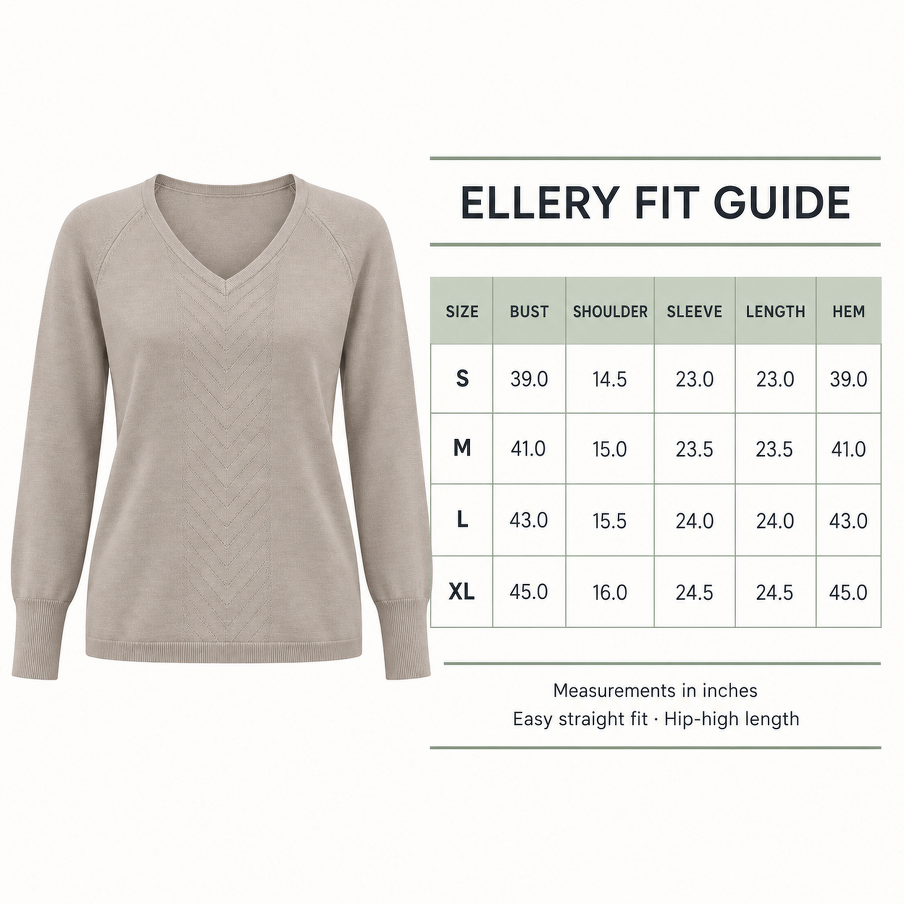 Ellery Chevron-Texture V-Neck Sweater