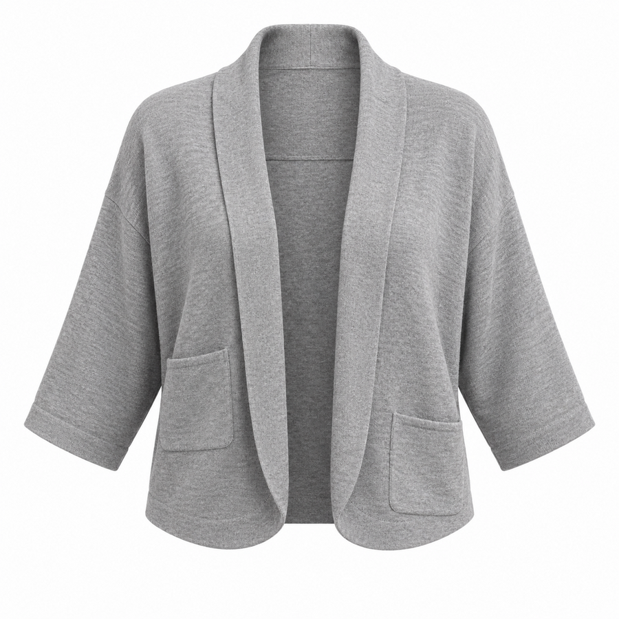 Sienne Fold-Edge Open Cardigan