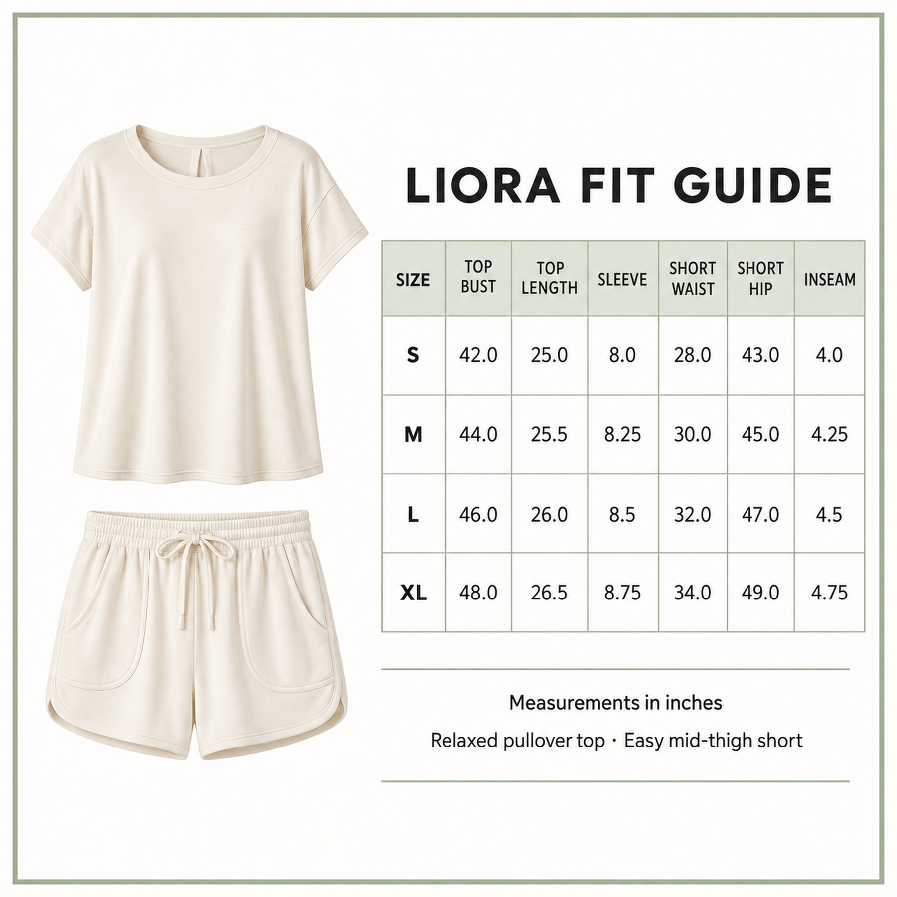 Liora Curve-Pocket Short Lounge Set