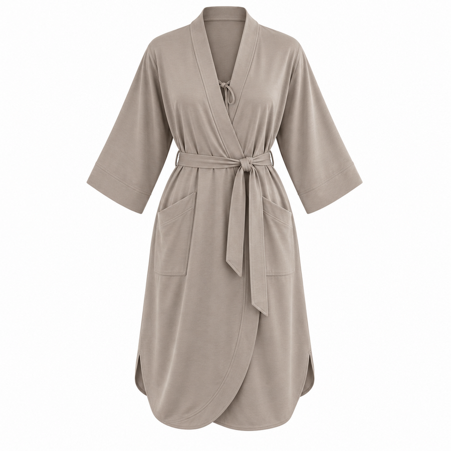 Tamsin Double-Tie Wrap Robe
