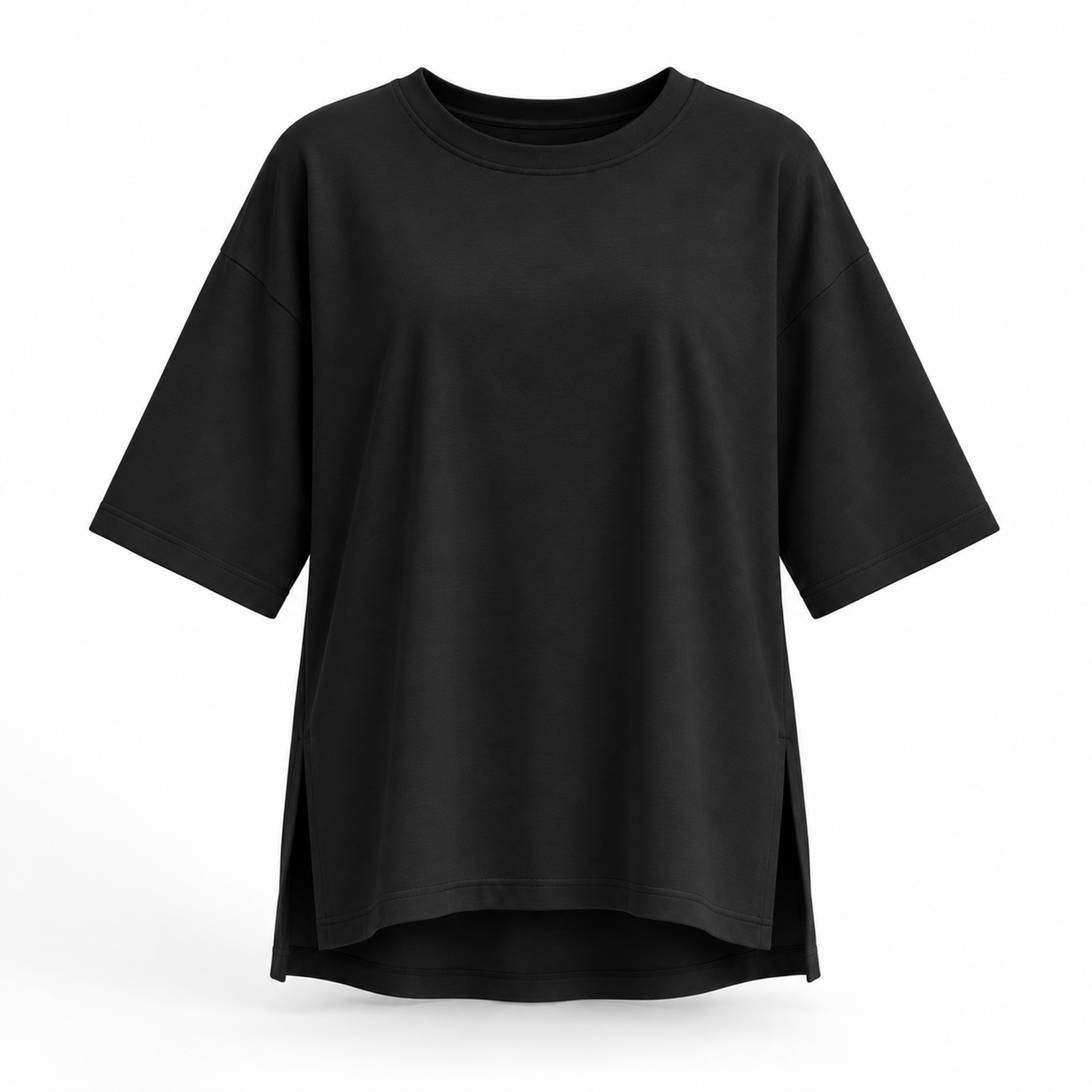 Sora Drop-Shoulder Side-Slit Tee