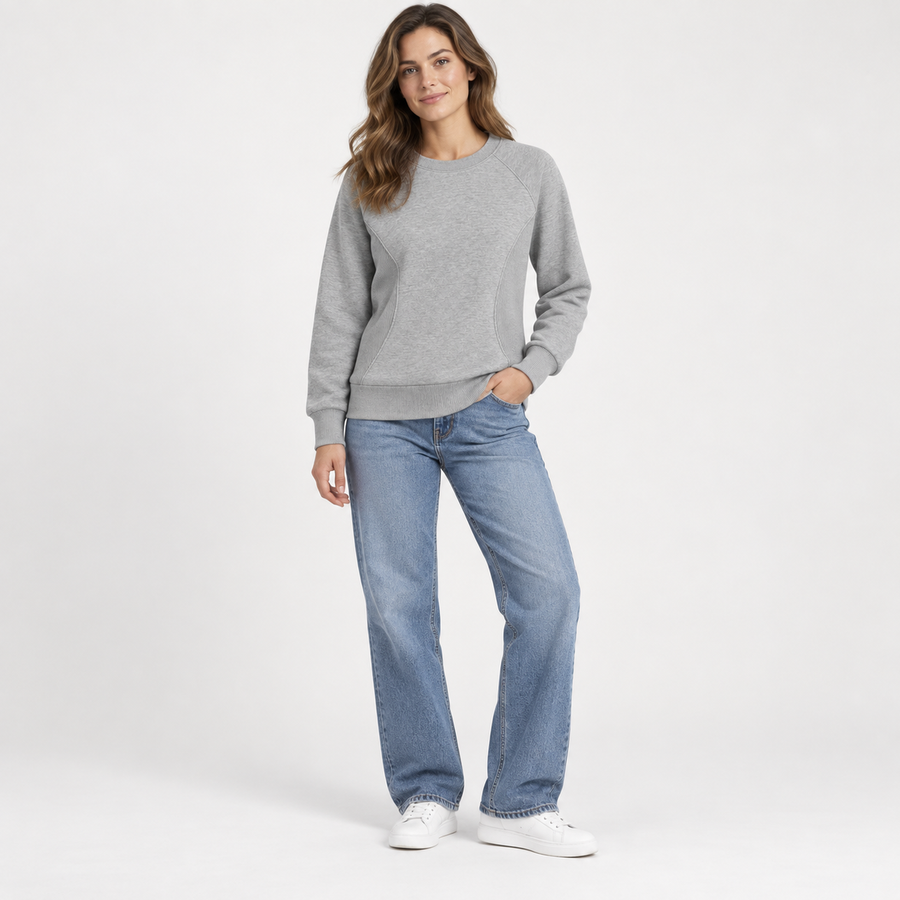 Maren Arc-Seam French Terry Sweatshirt