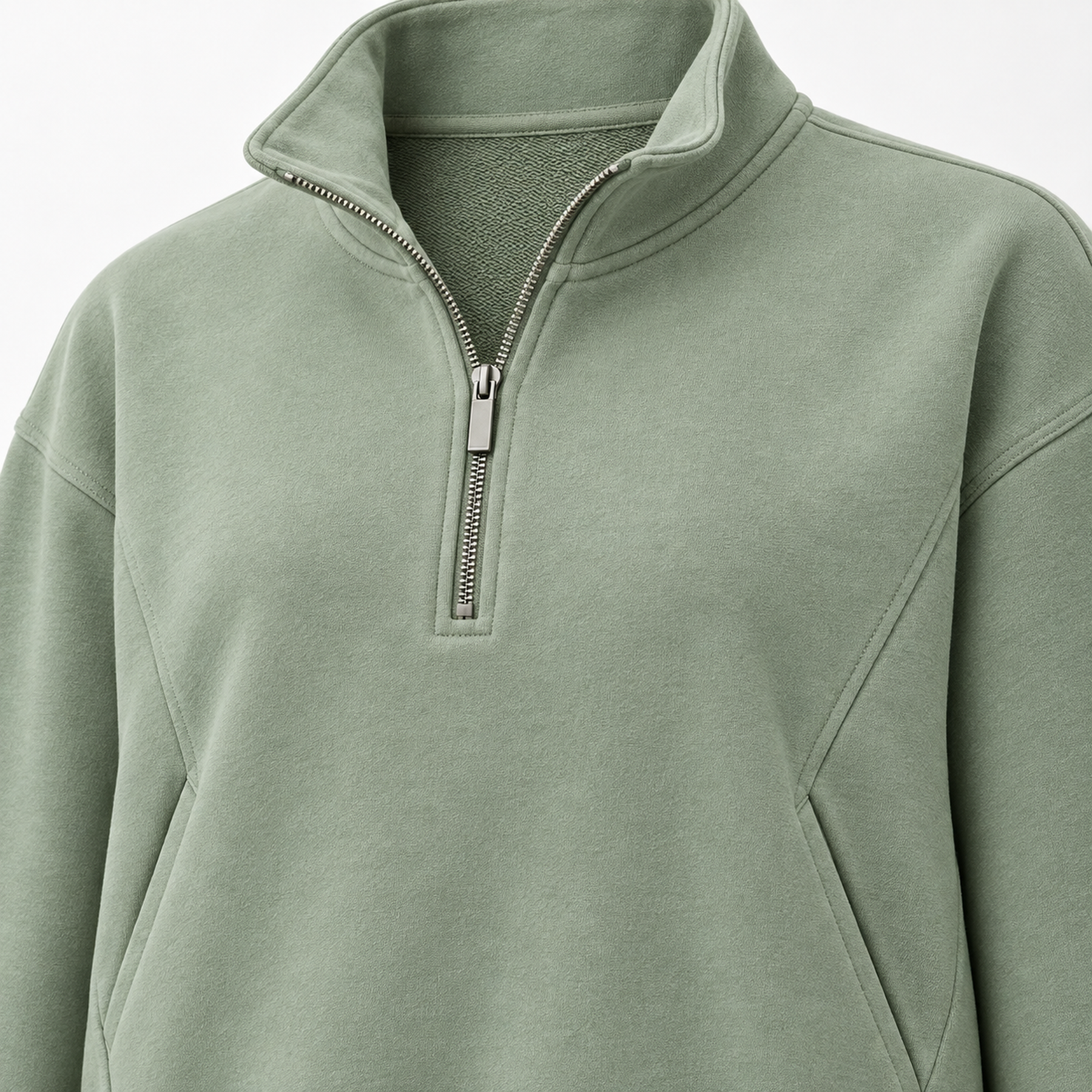 Elowen Panel-Pocket Half-Zip Pullover