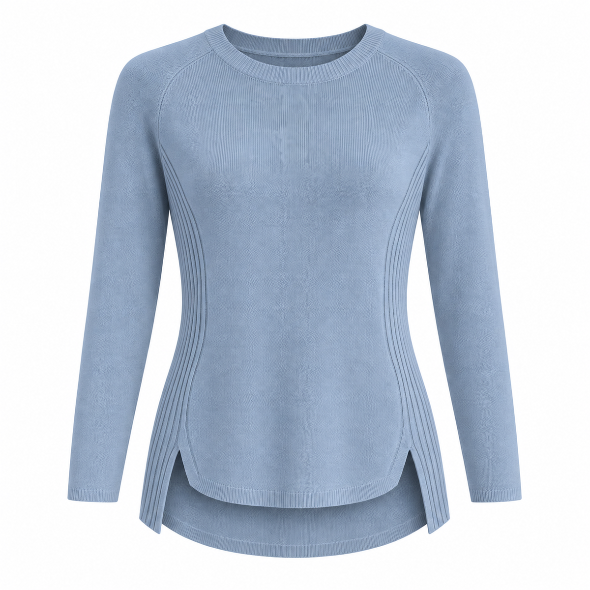 Arden Rib-Curve Lightweight Sweater