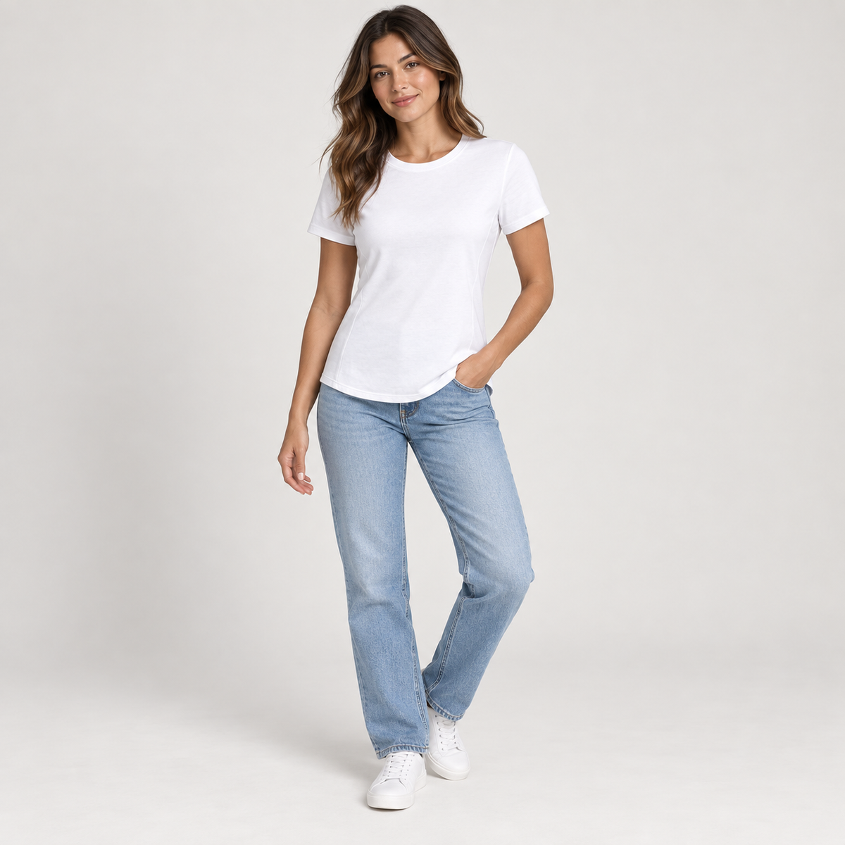 Rowan Contour-Seam Crew Tee
