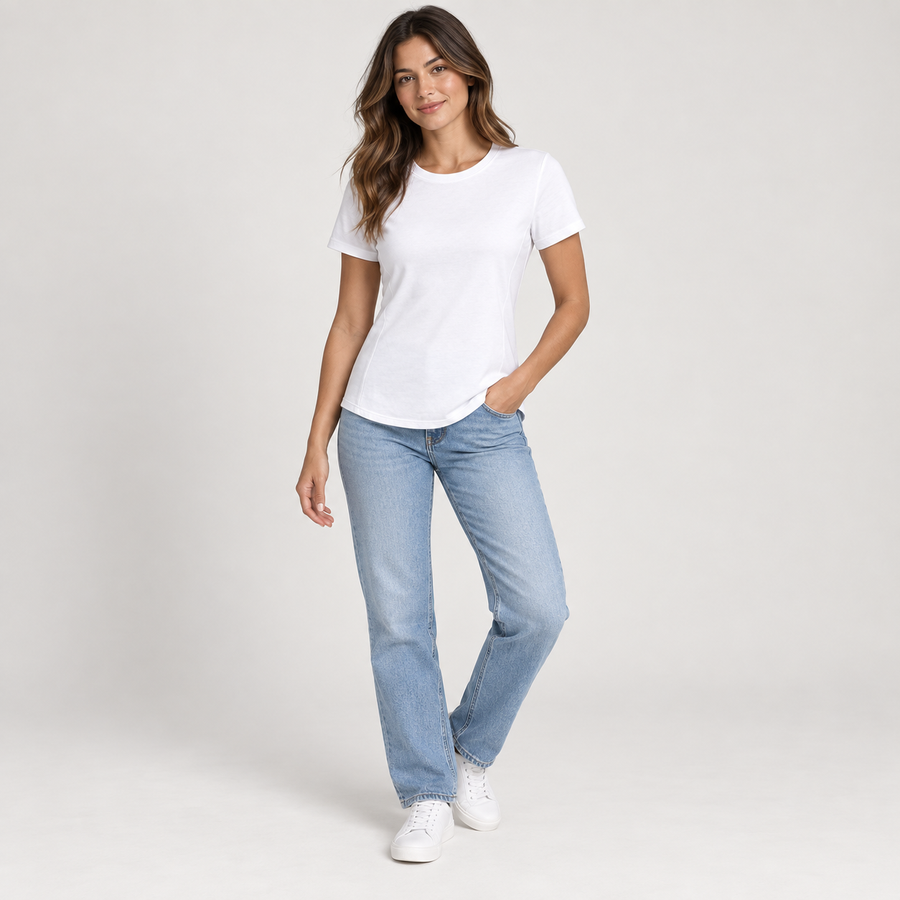 Rowan Contour-Seam Crew Tee